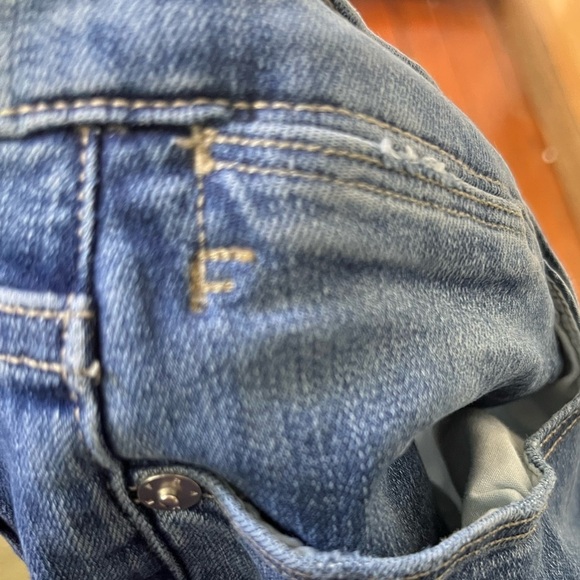 Frame Le High Flare Jeans Ashton Size 32 Blue LHF230 Stretch Denim - Picture 14 of 16